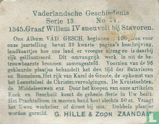 Graaf Willem IV sneuvelt bij Stavoren. - Afbeelding 2