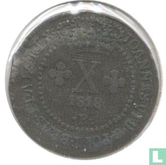 Brazil 10 réis 1818 (type 2) - Image 1