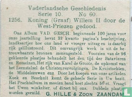 Koning (Graaf) Willem II door de West-Friezen gedood. - Image 2