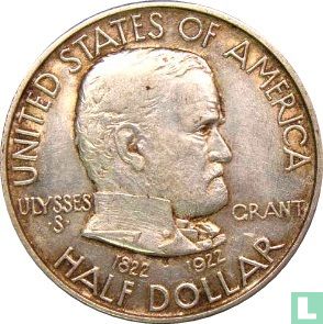 Verenigde Staten ½ dollar 1922 (zonder ster) "100th anniversary Birth of Ulysses S. Grant" - Afbeelding 1