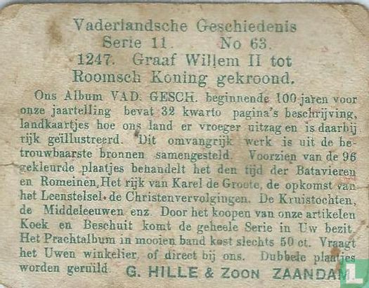 Graaf Willem II tot Roomsch Koning gekroond. - Afbeelding 2