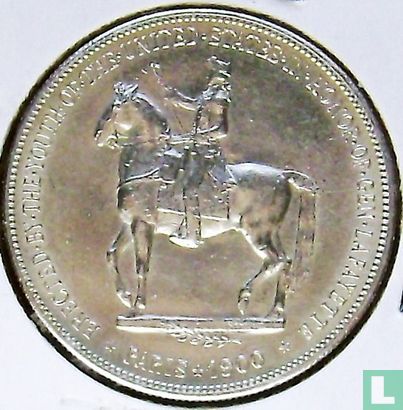 États-Unis 1 dollar 1900 "Erection of Lafayette monument" - Image 1
