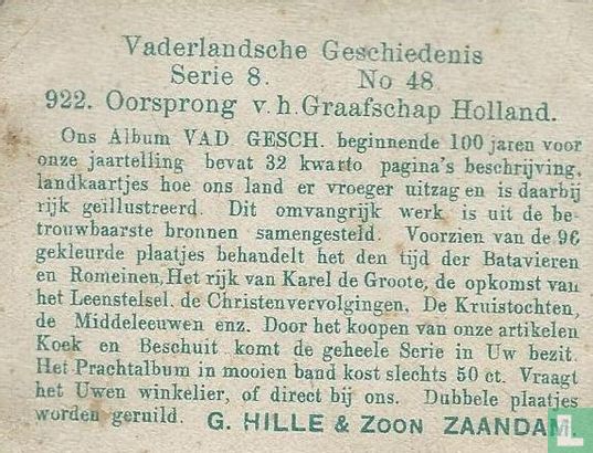 Oorsprong v.h. Graafschap Holland. - Image 2