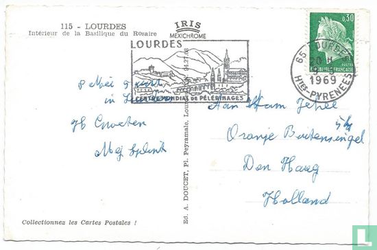 Lourdes - Intérieur de la Baslique du Rosaire - Bild 2