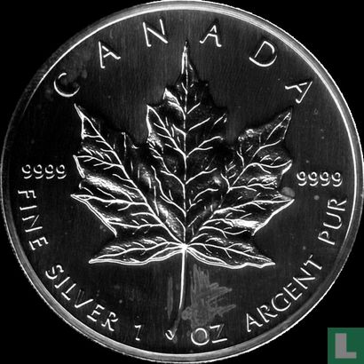 Canada  5 dollars 1989 (zilver) - Afbeelding 2