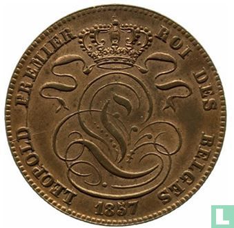 Belgique 5 centimes 1857 - Image 1