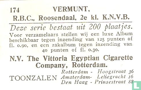 Vermunt, R.B.C., Roosendaal - Afbeelding 2