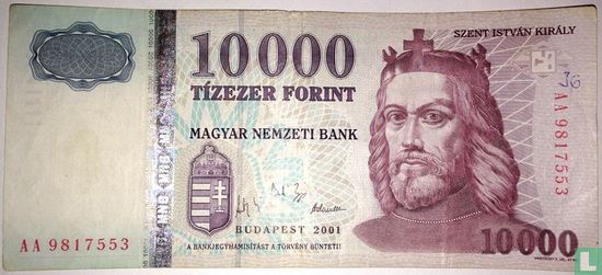 Hongrie 10.000 Forint 2001 - Image 1