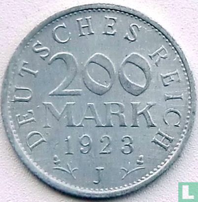 Empire allemand 200 mark 1923 (J) - Image 1