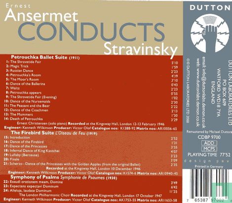 Ernest Ansermet Conducts Stravinsky - Bild 2