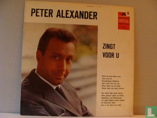 Peter Alexander zingt voor u - Afbeelding 1