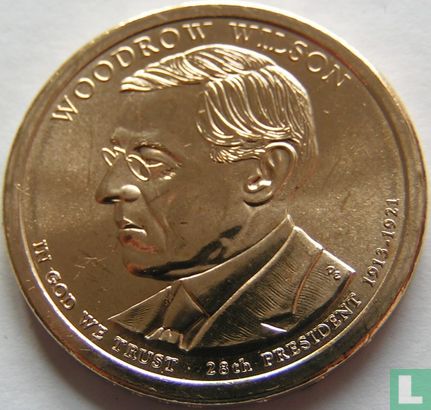 Verenigde Staten 1 dollar 2013 (D) "Woodrow Wilson" - Afbeelding 1