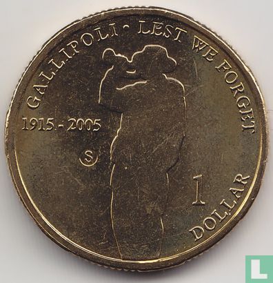 Australie 1 dollar 2005 (S) "90th anniversary Gallipoli Landing" - Image 2
