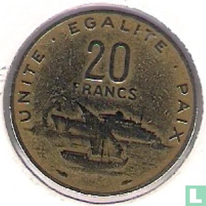 Djibouti 20 francs 1977 - Image 2