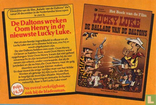 De Daltons wreken Oom Henry in de nieuwste Lucky Luke.