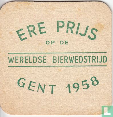 Ere Prijs op de Wereldse Bierwedstrijd Gent 1958 - Afbeelding 1