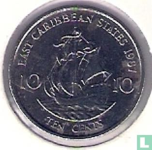 États des Caraïbes orientales 10 cents 1987 - Image 1
