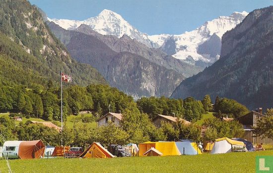Wilderswil, Camping Oberei mit Mönch und Jungfrau - Bild 1