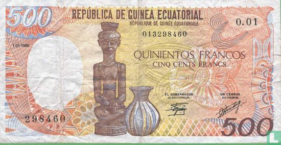 Guinée équatoriale 500 Francos - Image 1