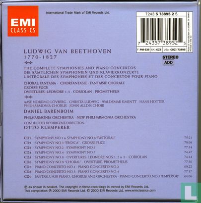 Beethoven the complete symphonies and piano concertos - Afbeelding 2
