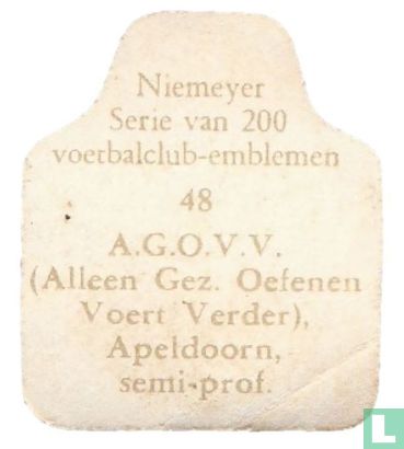 A.G.O.V.V. (Alleen Gez. Oefenen Voert Verder), Apeldoorn, semi-prof. - Image 2