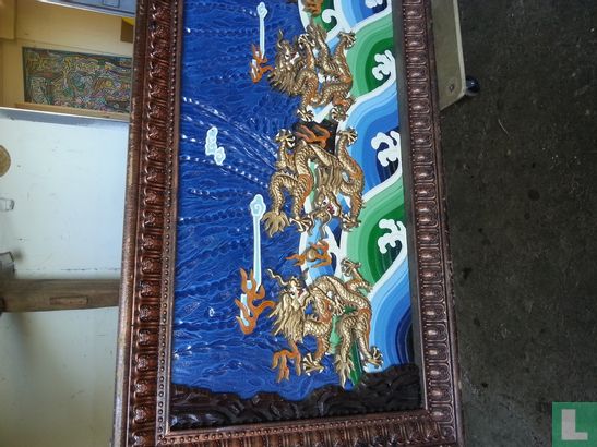 Chinees Drakenschilderij/board - Afbeelding 2