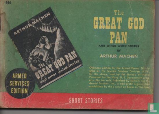 The great God Pan and other weird stories  - Image 1