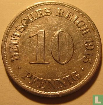 Duitse Rijk 10 pfennig 1915 (F) - Afbeelding 1