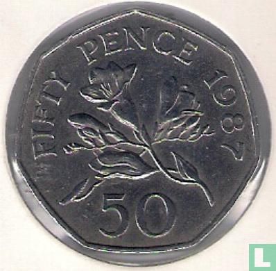 Guernesey 50 pence 1987 - Image 1