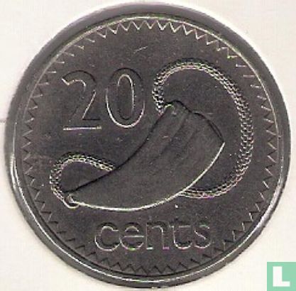 Fiji 20 cents 1978 - Image 2