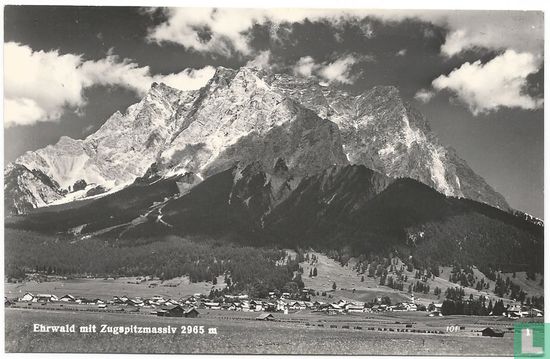 Ehrwald mit Zugspitzmassiv 2965 m - Afbeelding 1