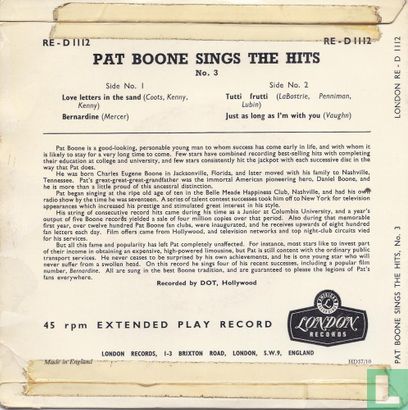 Pat Boone Sings The Hits No. 3 - Image 2