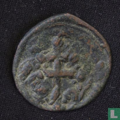 Byzantine Empire Constantinople AE anonymous follis ' Class H ' by Emperor Michael VII 1071-1078 - Image 1