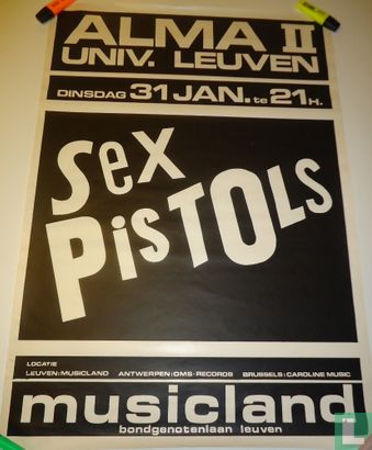 Affiche afgelast concert The Sex Pistols Leuven