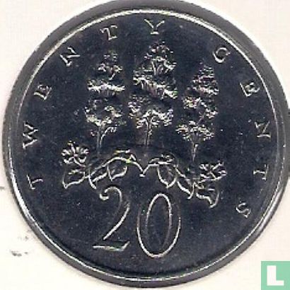 Jamaïque 20 cents 1987 - Image 2