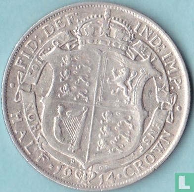 Verenigd Koninkrijk ½ crown 1914 - Afbeelding 1