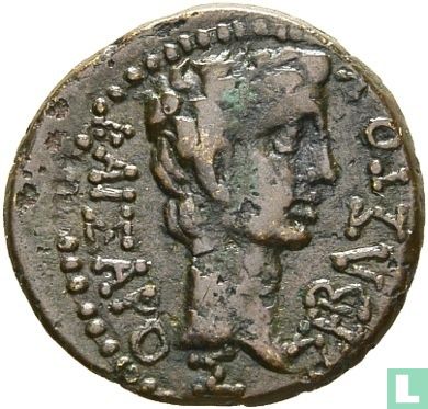 Kings of Thrace. Rhoemetalces I, with Emperor Augustus, AE 20 mm around 11 BC-12 Ad - Image 2