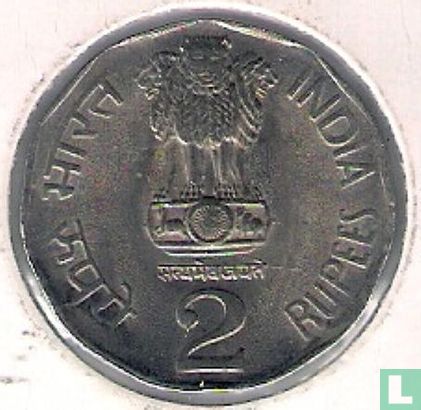 Indien 2 Rupien 1992 (Kalkutta) - Bild 2
