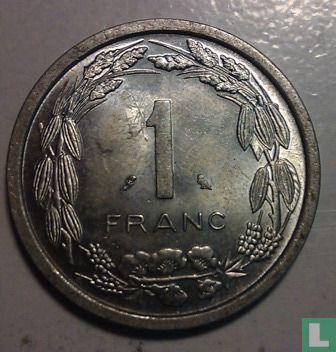 États d'Afrique équatoriale 1 franc 1971 - Image 2