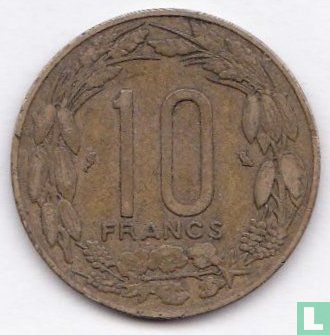 États d'Afrique équatoriale 10 francs 1962 - Image 2