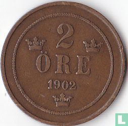 Zweden 2 öre 1902 - Afbeelding 1