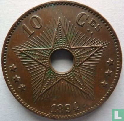 Congo Free State 10 centimes 1894 - Image 1