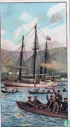 De "Fram" vertrekt van Bergen. 1.Juli 1893 - Afbeelding 1
