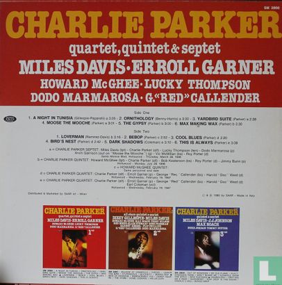 Charlie Parker Quartet, Quintet & Septet Vol. 1 - Image 2