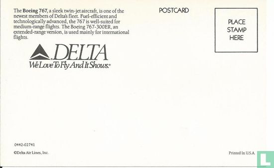 Delta Airlines - Boeing 767 (Olympiade Atlanta 1996)) - Bild 2
