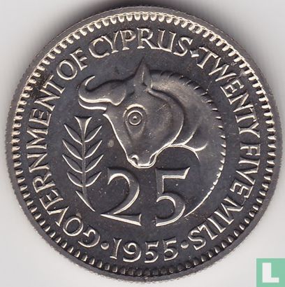 Zypern 25 Mil 1955 (PP) - Bild 1
