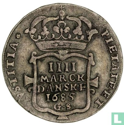 Danemark 4 marck 1685 - Image 1