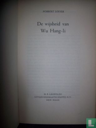 De wijsheid van Wu Hang-li - Bild 3