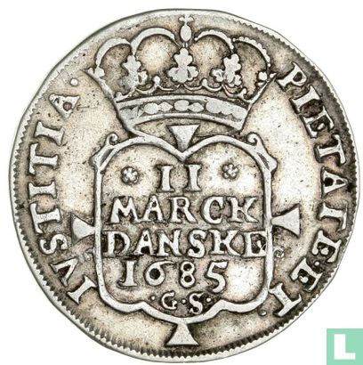 Danemark 2 marck 1685 - Image 1