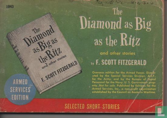 The diamond as big as the Ritz and other stories  - Afbeelding 1